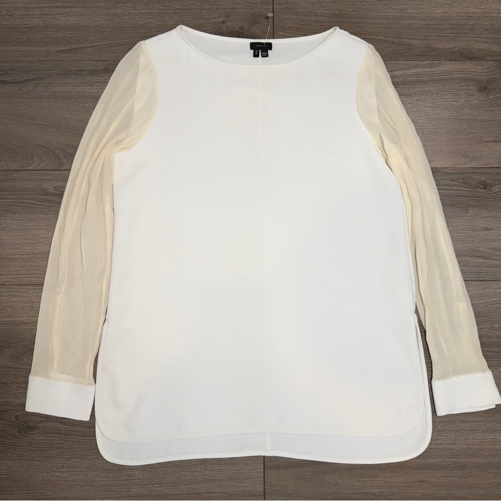 THEORY Changement Toska C mesh top / blouse- WORN ONCE - Picture 2 of 8